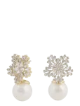 SN&Ouml; Of Sweden - Sn&ouml; Pendant Ear  G/Clear - Onesize - Statement k&otilde;rvar&otilde;ngad - ONE SIZE