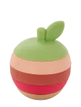JaBaDaBaDo - Stacking Toy Apple Silicone - Virnastatavad klotsid - ONE SIZE