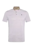 Original Penguin Golf - Oxford Jacquard Polo - Spordi l&uuml;hikeste varrukatega polos&auml;rgid - XXL