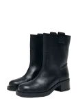 ALOHAS - Rajan Vintage Effect Brown Leather Boots - Madala kontsaga poolsaapad - 39