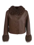 Lollys Laundry - Tracyll Jacket Ls - Kunstkarusnahk - M