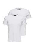 ONLY & SONS - Onsbasic Slim O-Neck 2-Pack Noos - L&uuml;hikeste varrukatega - XS