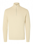 Selected - Slmdane Ls Knit Structure Half Zip Noos - Poolpika lukuga džemprid - XXL