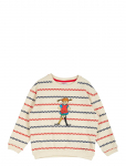 Pippi Langstr&oslash;mpe - Square Stripe Sweatshirt - Pulloverid - 104