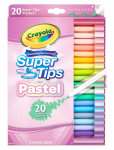 Crayola - Crayola Supertips Pastel Washable Markers 20 Pcs - V&auml;rvilised pliiatsid - ONE SIZE