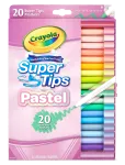 Crayola - Crayola Supertips Pastel Washable Markers 20 Pcs - V&auml;rvilised pliiatsid - ONE SIZE