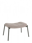 House Nordic - Tyra - Footrest, Stone With Black Legs - Taburetid ja pingid - ONE SIZE