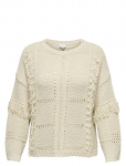 ONLY Carmakoma - Caryrsa Life Ls Fringe O-Neck Knt - Džemprid - 42-44