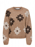 ONLY - Onlfreesia Ls Flower O-Neck Rp Knt - Džemprid - L