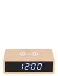 KARLSSON - Alarm Clock Flat W. Phone Charger Led Bamboo - &Auml;ratuskellad - W3.1CM