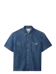 Calvin Klein Jeans - Beckford Blue Short Sleeve Shirt - L&uuml;hikeste varrukatega s&auml;rgid - M