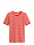 Gant - Striped Ribbed Ss T-Shirt - L&uuml;hikeste varrukatega - XXL