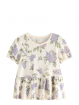 Lindex - Short-Sleeved Top - L&uuml;hikeste varrukatega - 104