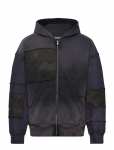 Weekday - Washed Patchwork Zip Hoodie - Kerged jakid - XL