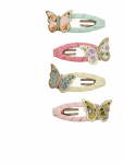 Mimi & Lula - 4 Clic Clacs - Floral Butterfly Spring On The Farm - Juukseklambrid - ONE SIZE