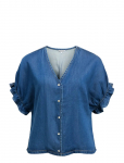 Object - Objframe 2/4 V-Neck Re Top Noos - L&uuml;hikeste varrukatega - 44