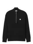 Calvin Klein Jeans - Ls Ez Cotton Waffle Quarter Zip - Poolpika lukuga džemprid - XS