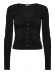Monki - Belle B Ruched V-Neck Cardigan - Kardiganid - XS