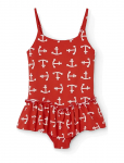 THE ANIMALS OBSERVATORY - Clownfish Kid Swimsuit Red - Ujumisriided - 116