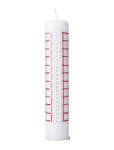 Bj&oslash;rn Wiinblad - Eva Advent Candle 2026 &Oslash;5 Cm Red - Advendik&uuml;&uuml;nlad - 25 CM