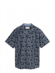 Tom Tailor - Printed Oxford Shirt - L&uuml;hikeste varrukatega s&auml;rgid - XXL
