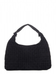 Nunoo - Mini Dandy Braided Suede Black - Rihmaga kotid - ONE SIZE