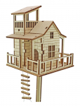 Winkee - Mini Tr&aelig;hule - Tiny Tree House Diy Set - Puidust kujud - H2CM