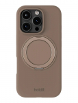 Holdit - Silicone Stand Case Iphone 16 Pro Mocha Brown - Telefoni&uuml;mbrised - IPHONE 16PRO