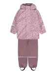 Little B - Pu Set Aop W. Fleece - Vihmariiete komplektid - 86