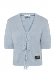 Ganni - Blue Future Wool Blend Cardigan - L&uuml;hikeste varrukatega topid - L