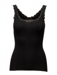 Rosemunde - Rwbabette Silk Sl Deep Back Lace Top - Varrukateta - S