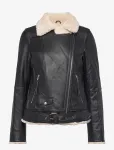 Jofama - Bea Shearling Leather Biker - Nahk - 36