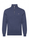 GANT - Cotton Knit Half-Zip Sweater - Poolpika lukuga džemprid - XXXL