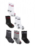 Levi's - Levi's&reg; Core Crew Length Socks 6-Pack - Sokid - 23.5-27
