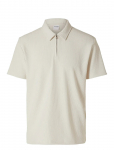 Selected - Slhrelax-Plisse Half Zip Ss Polo Ex - L&uuml;hikeste varrukatega - XL