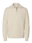 Selected - Slhland Ls Knit Half Zip - Poolpika lukuga džemprid - XXL