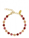 Caroline Svedbom - Nicola Bracelet Gold - P&auml;rlitega k&auml;ev&otilde;rud - ONE SIZE