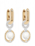Marmara Sterling - Goldplated Pearl Earrings - Rippuvad k&otilde;rvar&otilde;ngad - ONE SIZE