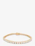 Marmara Sterling - Goldplated Tennis Bracelet - K&auml;eketid - ONE SIZE 17 cm