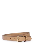 Lauren Ralph Lauren - Logo-Keeper Leather Skinny Belt - V&ouml;&ouml;d - XS