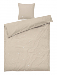 Juna - Daisy P&aring;slakanset 150X210 Cm Sand/Vit Se - Voodipesukomplektid - 150X210CM