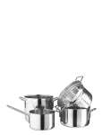 Eva Trio - Stainless Steel 4 Pcs. Cookware Set - Ahjuvormid - 1.8L+4.8L+3.6L