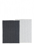 S&ouml;dahl - Viskestykke 50X70 Line 2 Stk. Ash/White - K&ouml;&ouml;gir&auml;tikud - 50X70CM