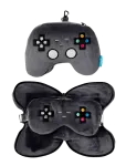 Puckator - Relaxeazzz Shaped Travel Pillow & Eye Mask - Game Over Game Controller - Reisitarvikud - ONE SIZE