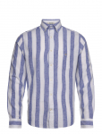 Gant - Reg Cotton Linen Bold Stripe Shirt - Triibulised s&auml;rgid - M