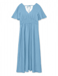 Vero Moda - Vmflora Olga Ss 7/8 Dress Wvn Ga - P&otilde;lveni ja midi - M
