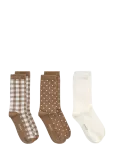 Gant - Dot And Gingham Check Socks 3-Pack - Tavalised sokid - 39-41
