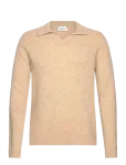Lindbergh - Lambswool L/S V-Neck Polo - Pikkade varrukatega kootud polos&auml;rgid - M