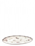 Serax - Serax Marni Midnight Flowers Oval Plate &deg;2 S Mirtillo Nude - Serveerimisvaagnad - 22 CM