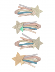 Mimi & Lula - 4 Clic Clacs - Star Trail Celeste - Juukseklambrid - ONE SIZE